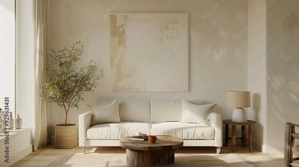 A comfortable minimalist living space A comfortable minimalist living space