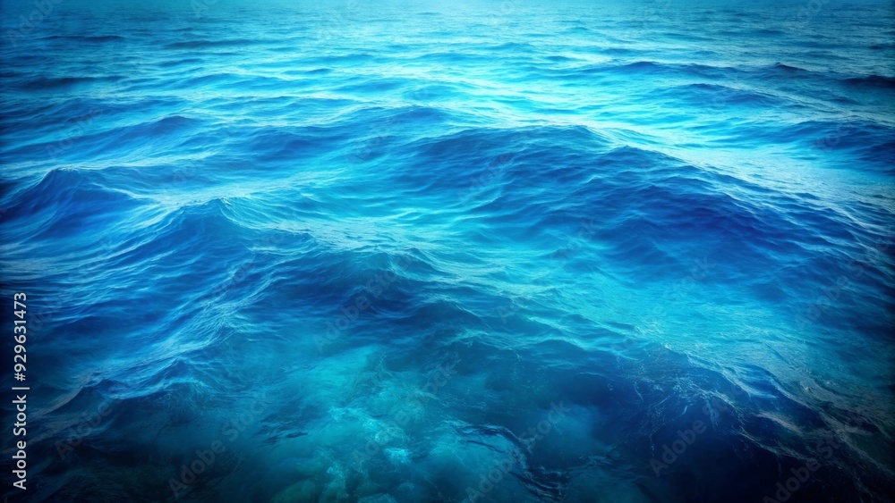 Bold veins of turquoise and aquamarine flowing through a canvas of deep ocean blues Bold veins of turquoise and aquamarine flowing through a canvas of deep ocean blues