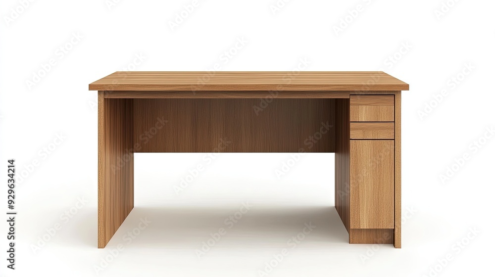 Desk, on the white background Desk, on the white background