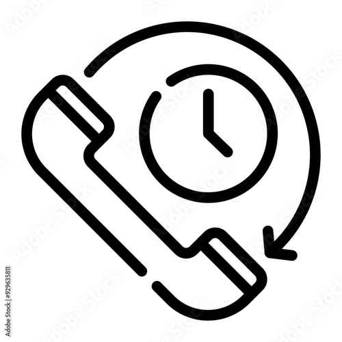 phone call line icon