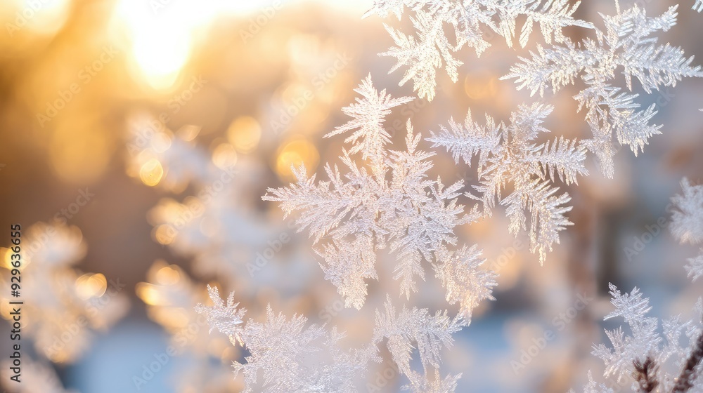 A close-up of delicate frost crystals forming intricate patterns on a windowpane, with soft morning light illuminating their beauty. A close-up of delicate frost crystals forming intricate patterns on a windowpane, with soft morning light illuminating their beauty.