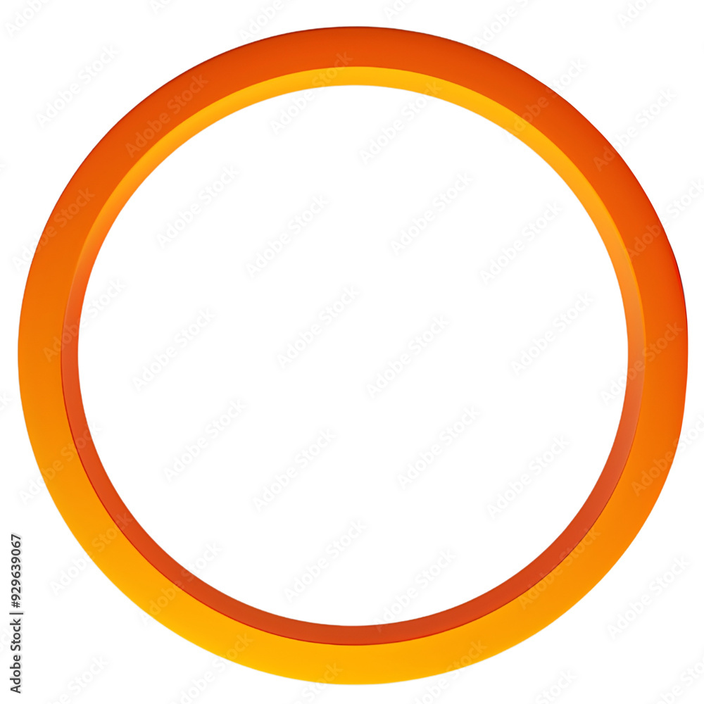 Orange circle geometric ball shape icon. Circle line.