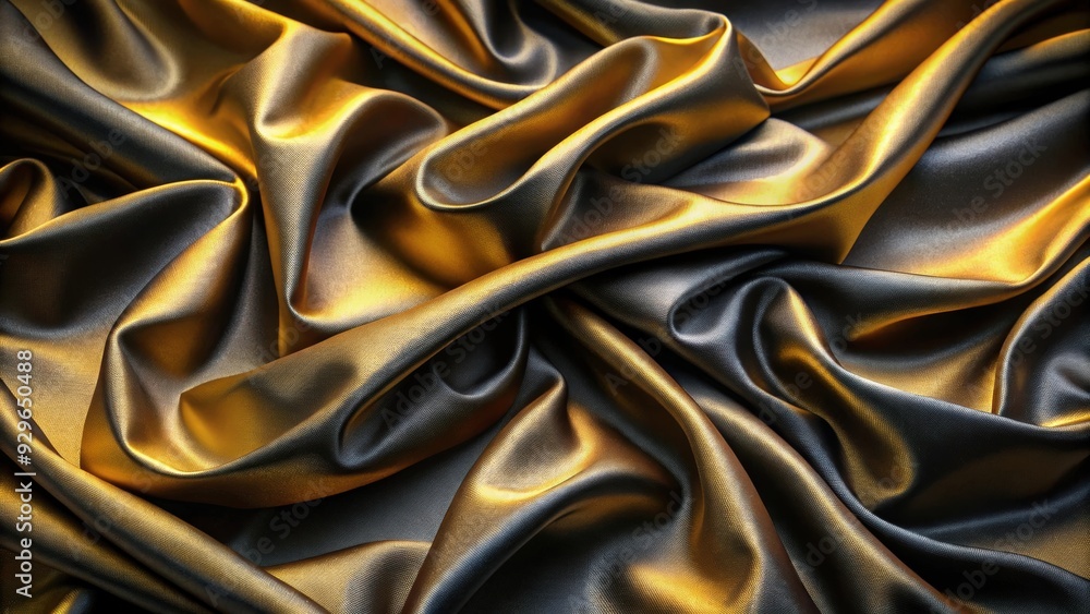 Luxurious black and gold silk fabric texture, perfect for elegant designs, luxurious, elegant, black, gold, silk, fabric Luxurious black and gold silk fabric texture, perfect for elegant designs, luxurious, elegant, black, gold, silk, fabric