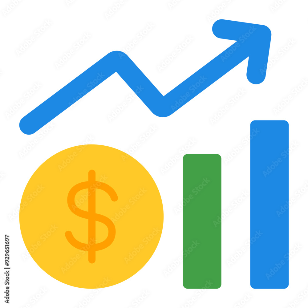 Profit flat icon Profit flat icon