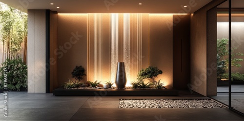 Wallpaper Mural Minimalist Zen Garden Entrance. Torontodigital.ca