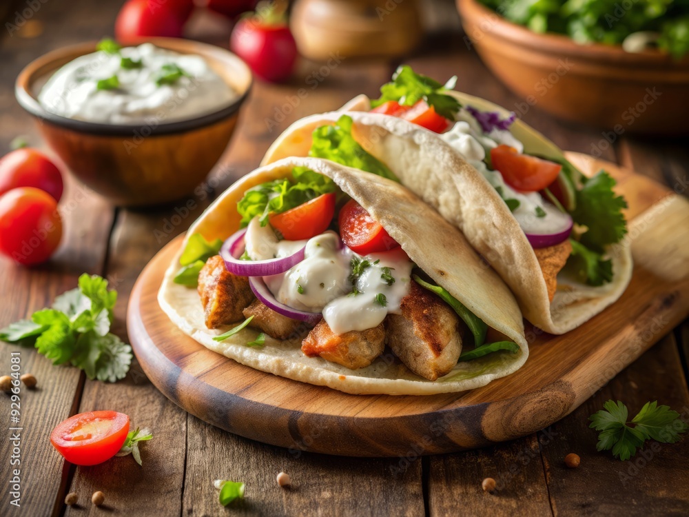 ChickenGyrosPitaTzatziki ChickenGyrosPitaTzatziki