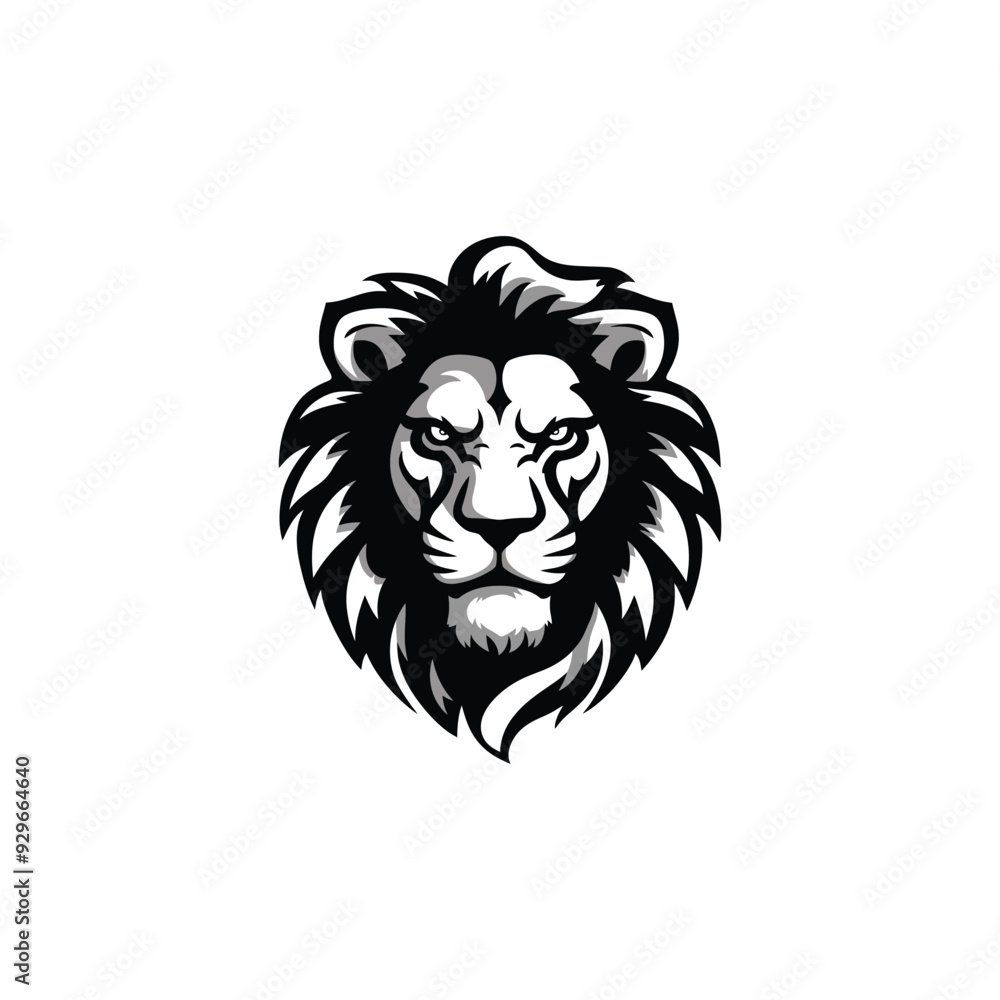 Lion head logo animal vector template illustration Lion head logo animal vector template illustration