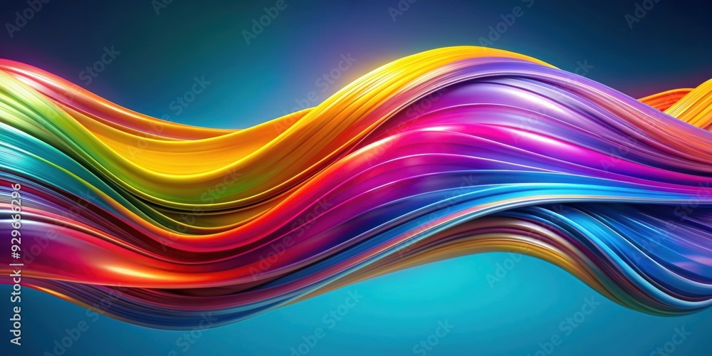 Abstract colorful waves flowing in a fluid dynamic background, colorful, waves, fluid, dynamic, abstract, background, vibrant