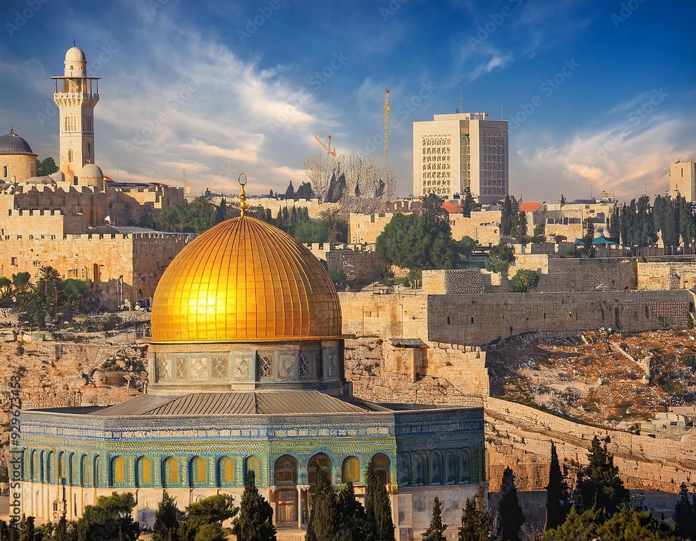 Obraz premium Al-Aqsa: A Testament to Spiritual Heritage