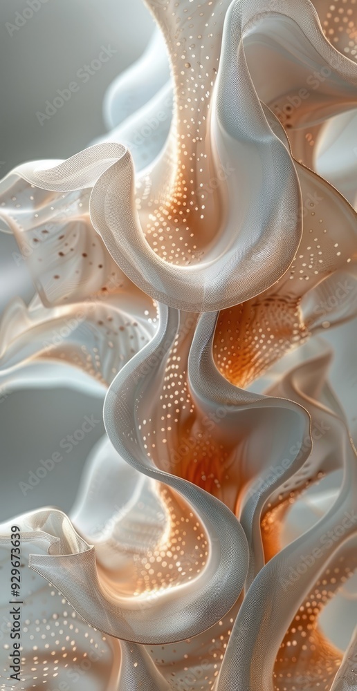 abstract sculpture made from white and gold metal abstract sculpture made from white and gold metal