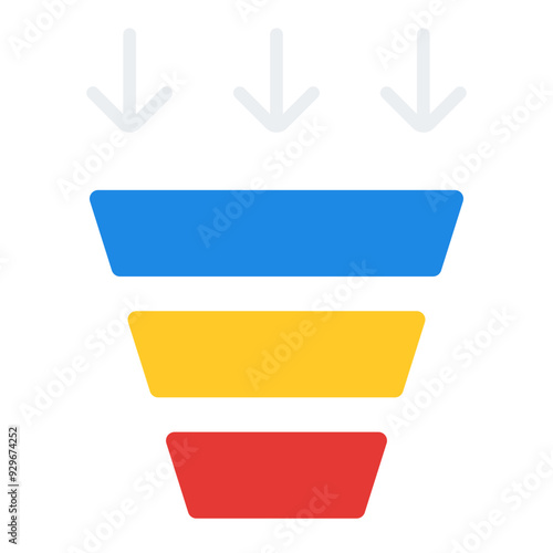 Funnel flat icon