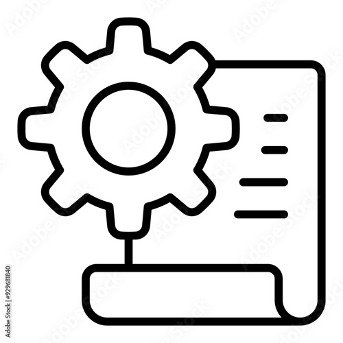 Project line icon