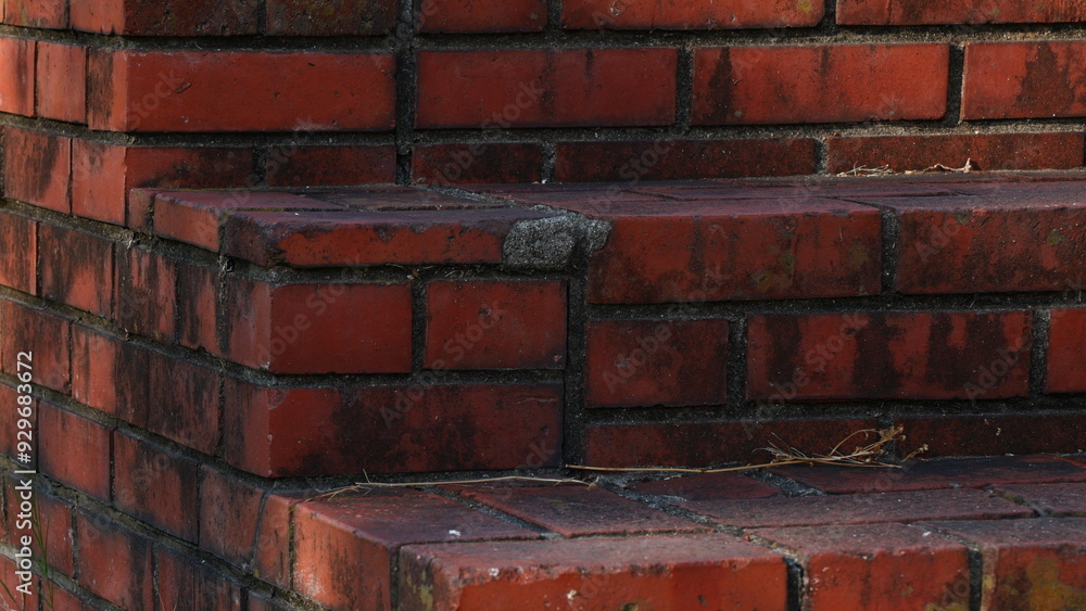 old red brick stairs grunge background old red brick stairs grunge background
