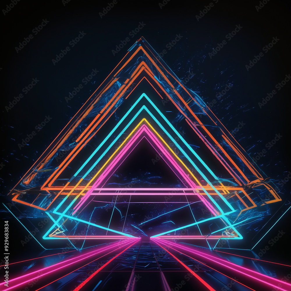 Fototapeta premium Abstract Geometric Shapes And Structures Background