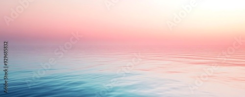 Pink and Blue Water Sunset Abstract Background