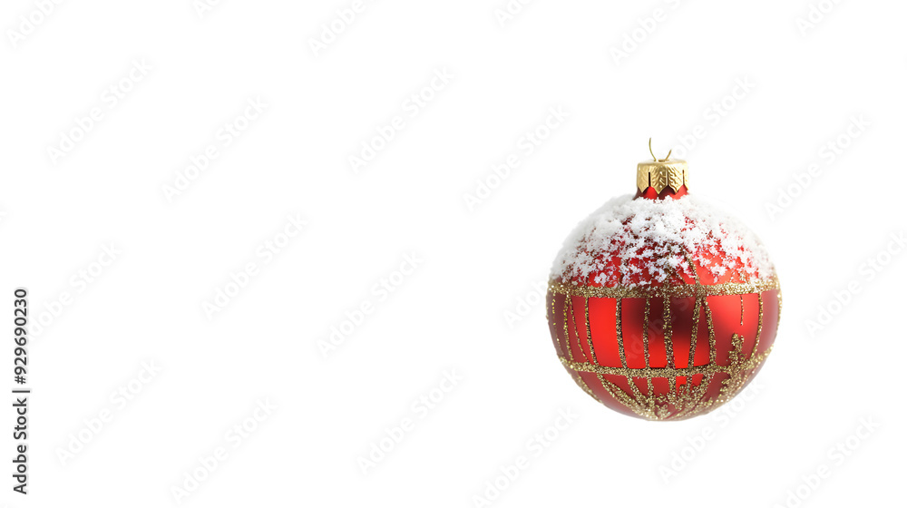 red christmas ball isolated on white background red christmas ball isolated on white background