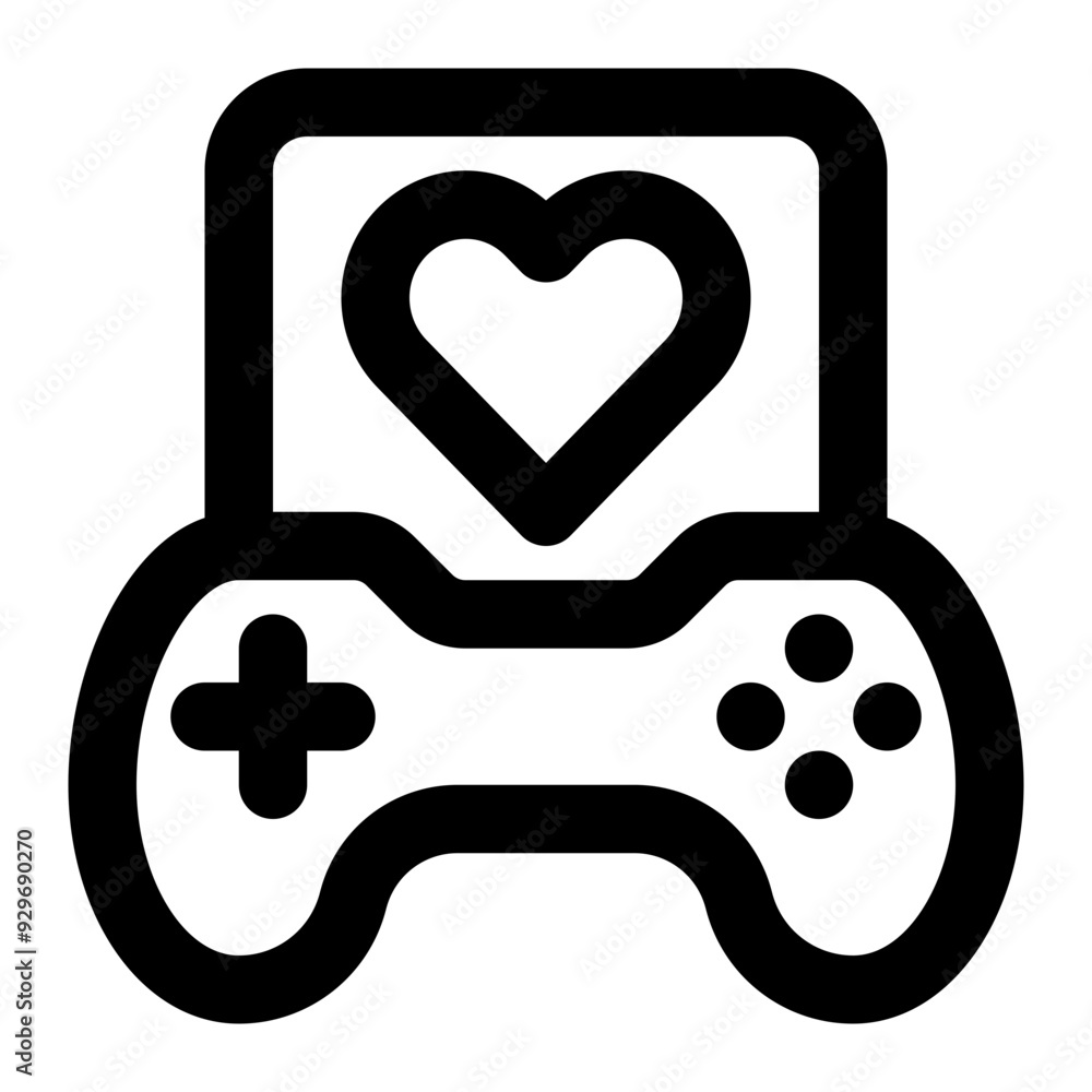favorite game, like, love, hobby, game, gaming, fun outline icon favorite game, like, love, hobby, game, gaming, fun outline icon