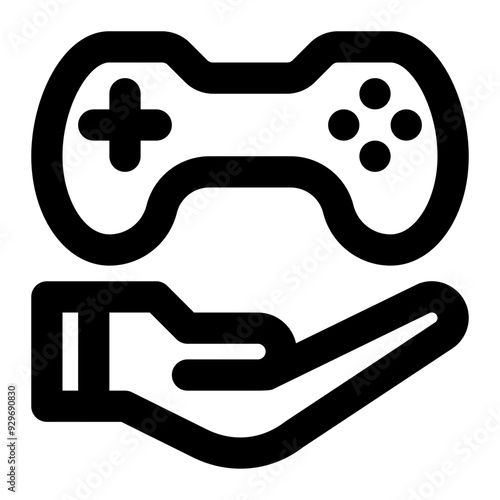 game support, game, service, help, provider, game publisher, game development outline icon