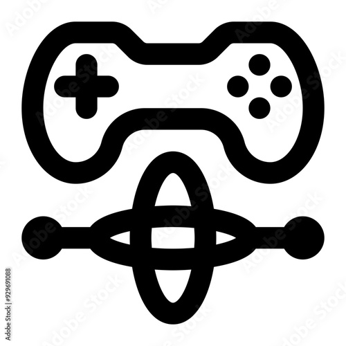 gyroscope, game, gaming, sensor, balance, stability, motion outline icon