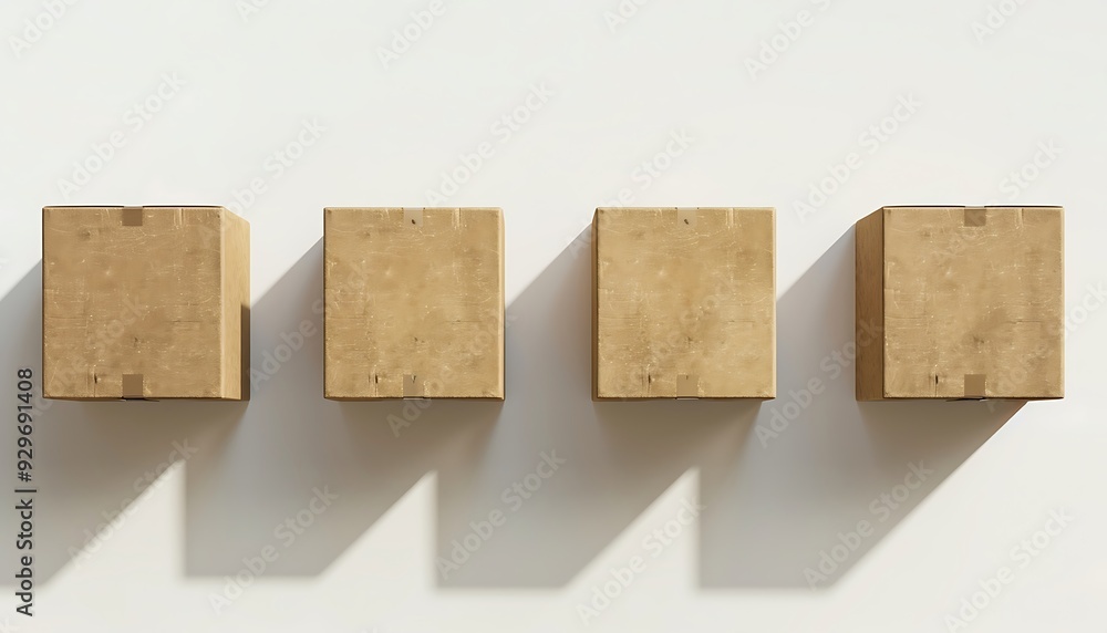 Cardboard boxes isolated on white background Cardboard boxes isolated on white background