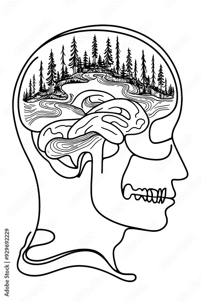 Fototapeta premium Peace of Mind, Harmony With Nature