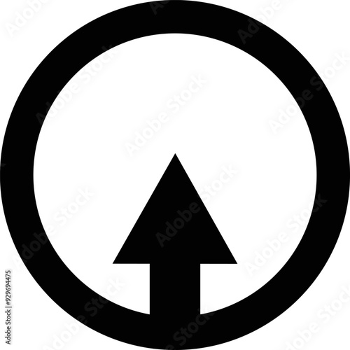 Rounded Filled Arrow Icon