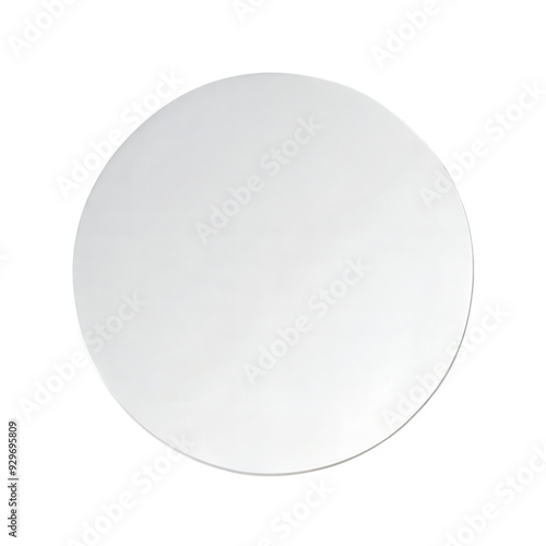 Round mirror isolated on transparent background