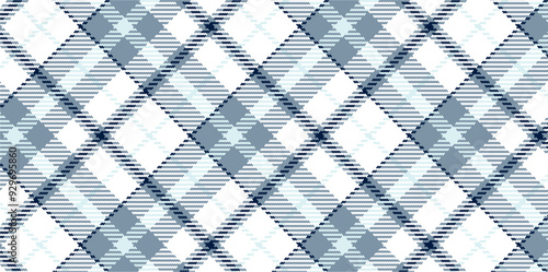 Vector checkered pattern. Tartan, textured seamless twill for flannel shirts, duvet covers, other autumn winter textile mills. Vector Format