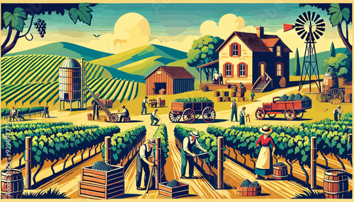 Concept vector illustration of business situation.	
