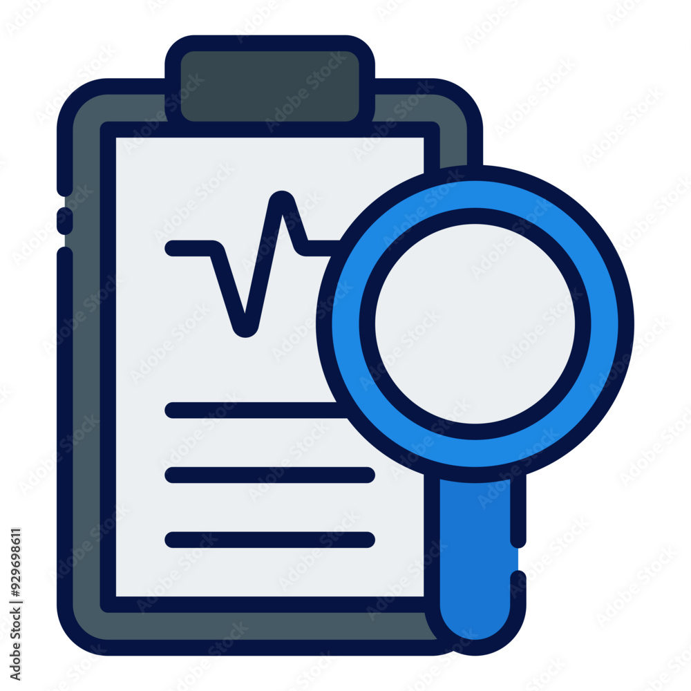 Diagnose filled line icon Diagnose filled line icon