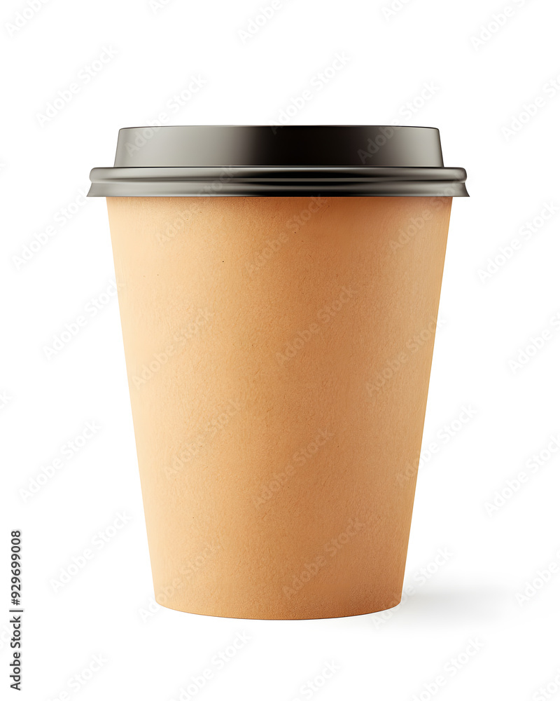 Paper cup coffee take away mockup isolated on white background Paper cup coffee take away mockup isolated on white background