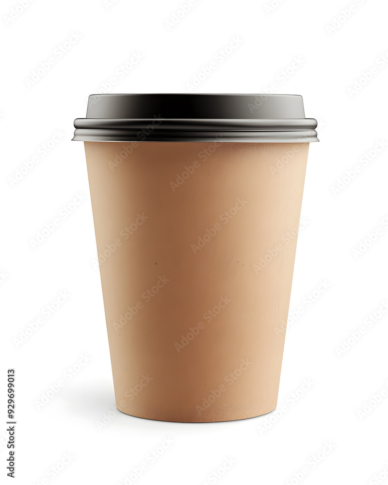 Paper cup coffee take away mockup isolated on white background Paper cup coffee take away mockup isolated on white background