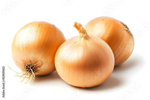 Wallpaper Mural Fresh yellow onion vegetable bulb isolated on white background Torontodigital.ca