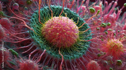 Neisseria gonorrhoeae. Close up macro shot.