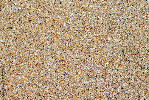 Smooth surface structure of beach sand, beach sand texture background.