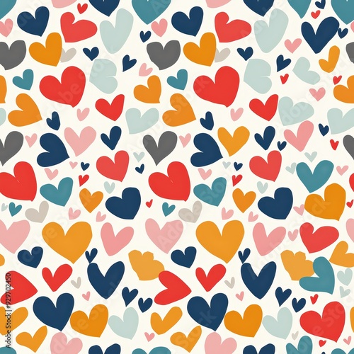 Colorful heart pattern