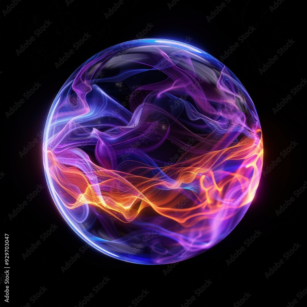 Abstract orb of energy Abstract orb of energy