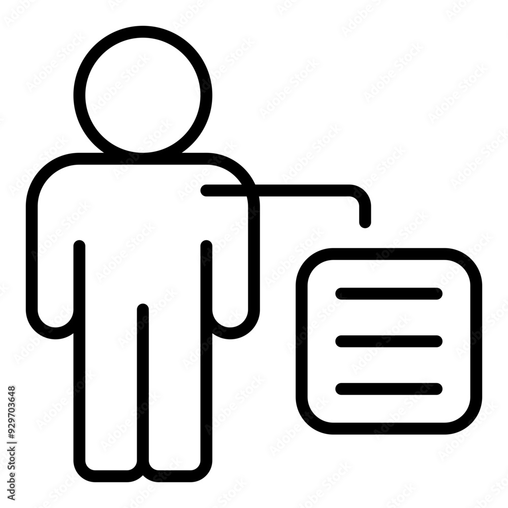 Obraz premium Checkup line icon