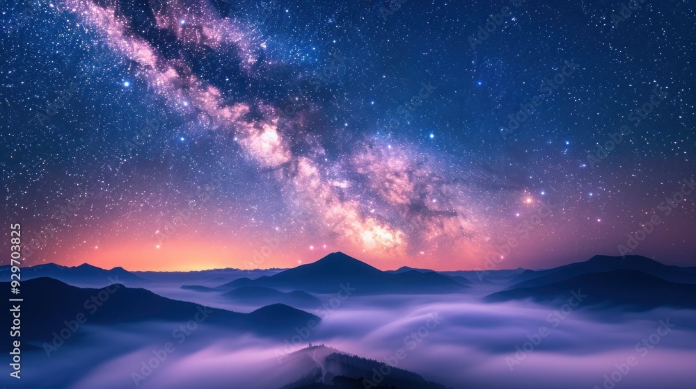 Naklejka premium Beautiful river view, sunset