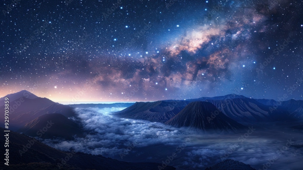 Naklejka premium Beautiful river view, sunset