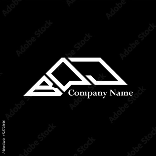 BOJ logo design, BOJ simple and modern logo. BOJ luxurious alphabet design