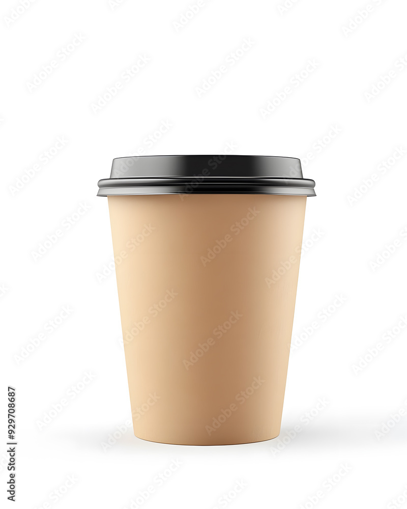 Paper cup coffee take away mockup isolated on white background Paper cup coffee take away mockup isolated on white background