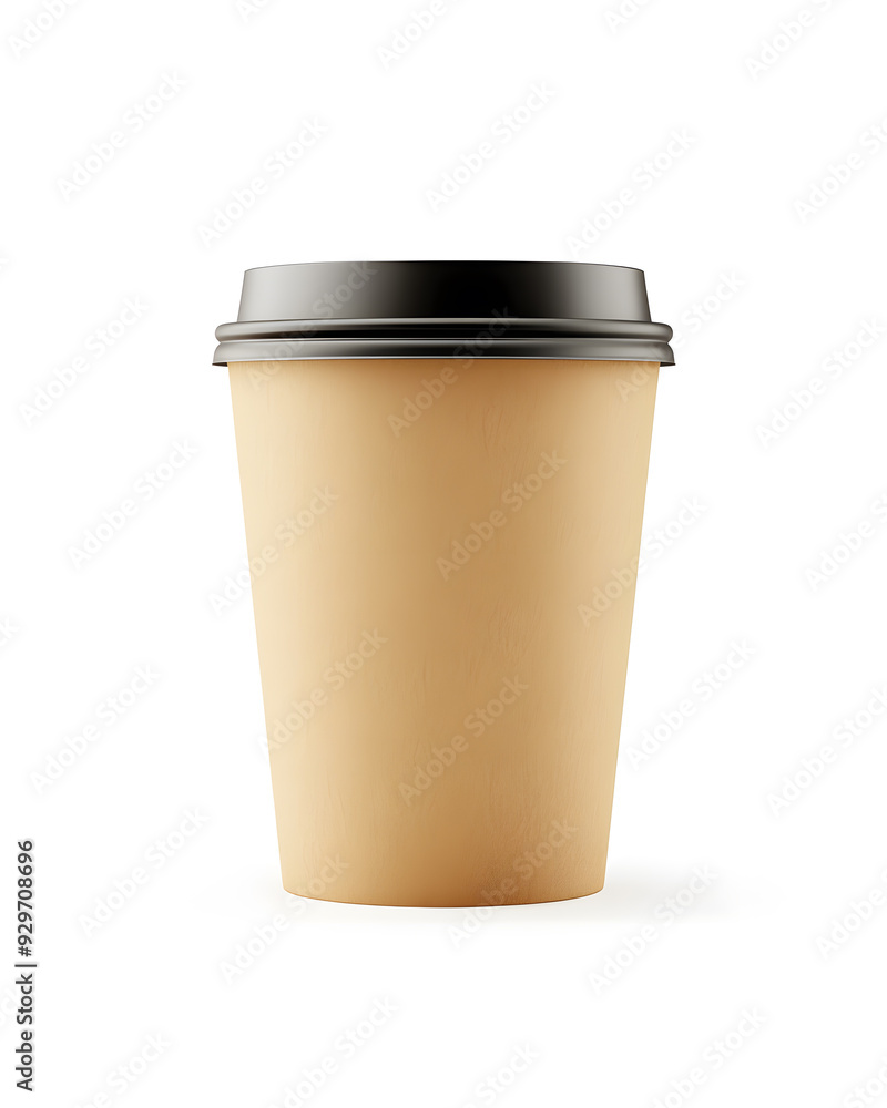 Paper cup coffee take away mockup isolated on white background Paper cup coffee take away mockup isolated on white background