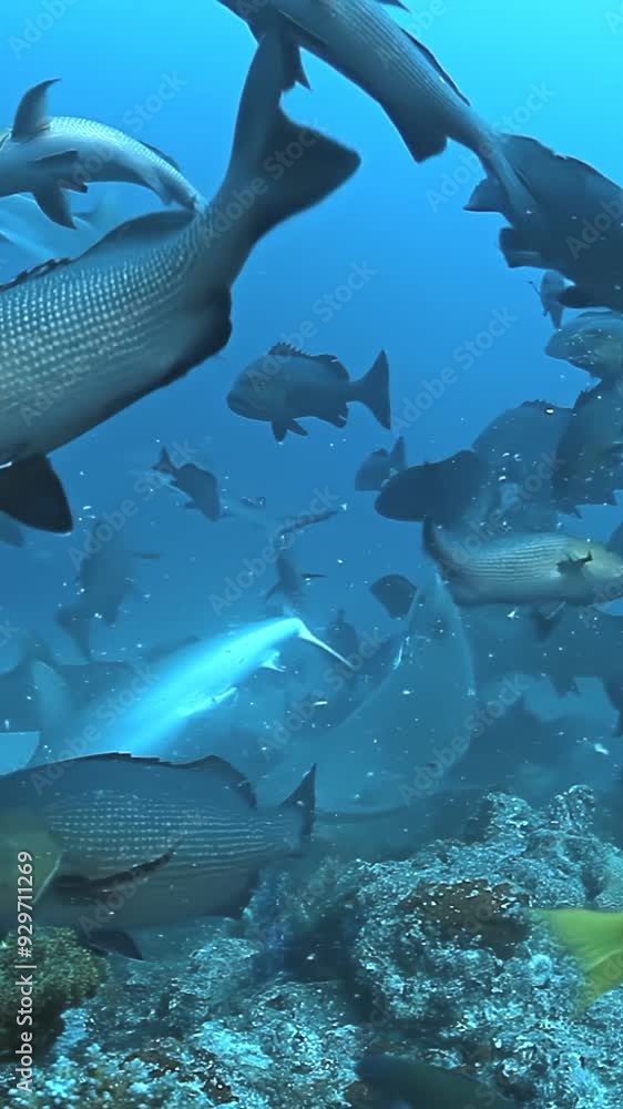 Fascinating underwater world showcases variety of sharks and fish ...