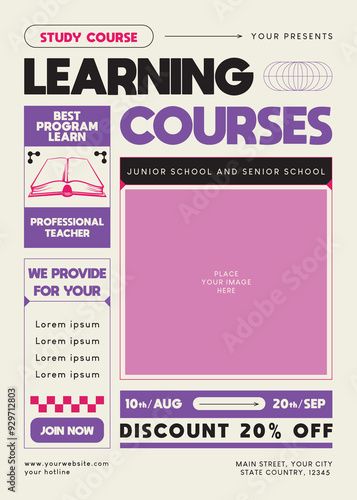 Learning Courses Flyer