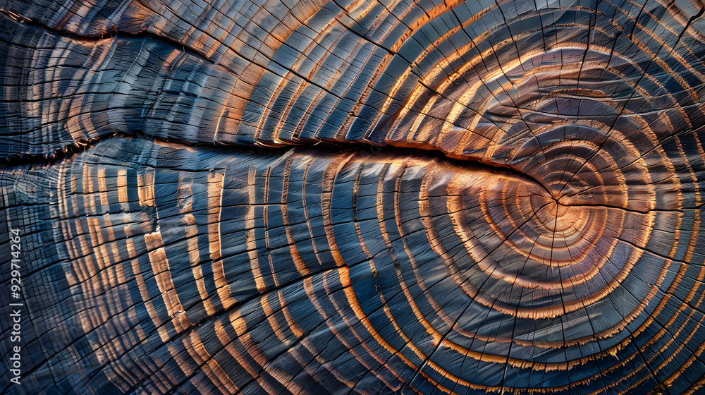 Fototapeta premium Polished wood grain with unique texture