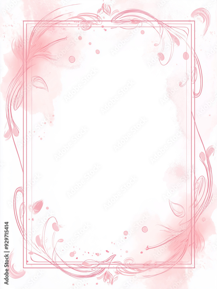 2D frame with angular, modern designs at the edges 2D frame with angular, modern designs at the edges