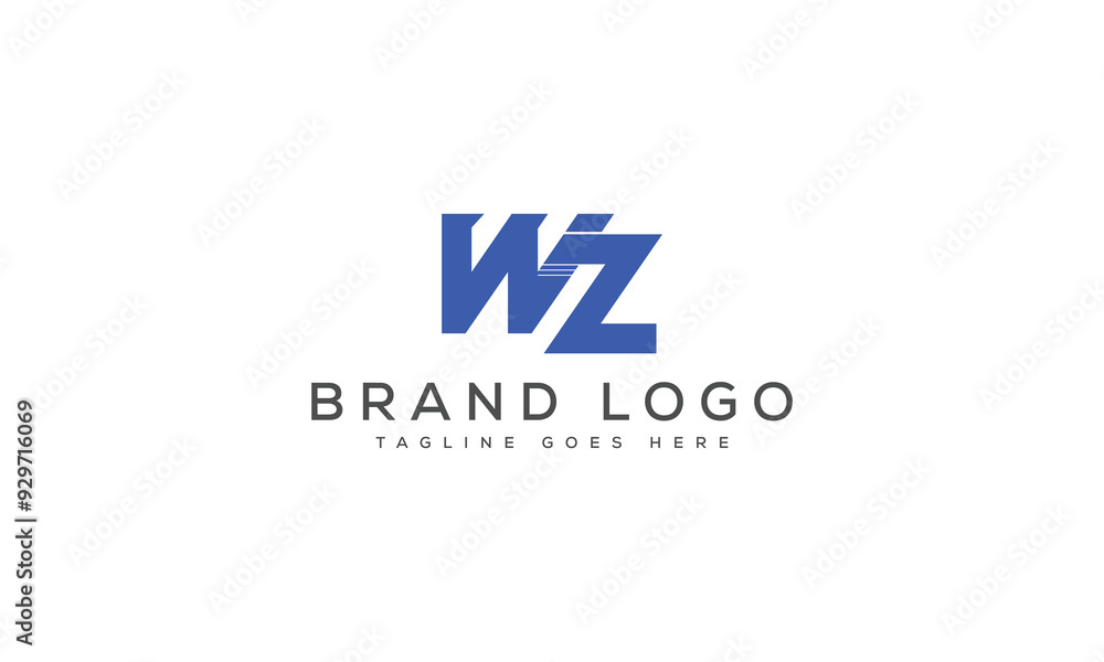 letter WZ logo design vector template design for brand. letter WZ logo design vector template design for brand.
