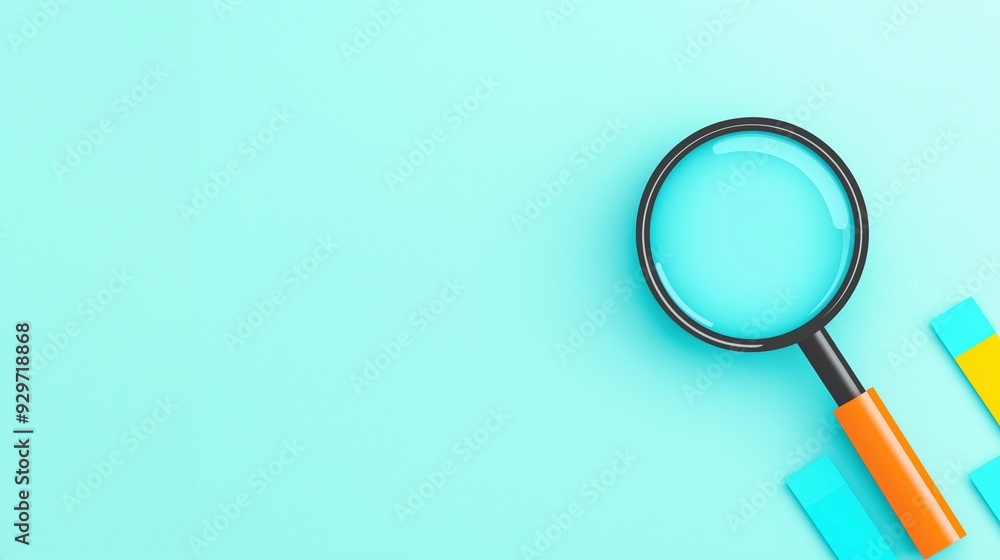 Actionable insights, magnifying glass over data, flat design illustration Actionable insights, magnifying glass over data, flat design illustration