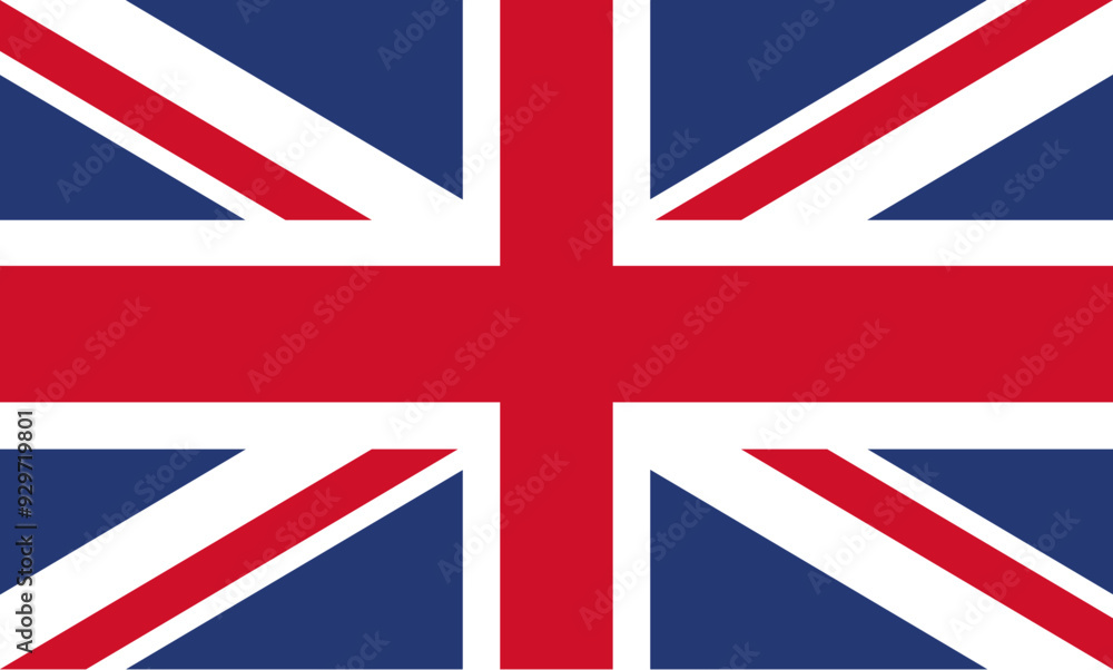 vector illustration of united kingdom flag. national flag of great britain. british flag vector illustration of united kingdom flag. national flag of great britain. british flag